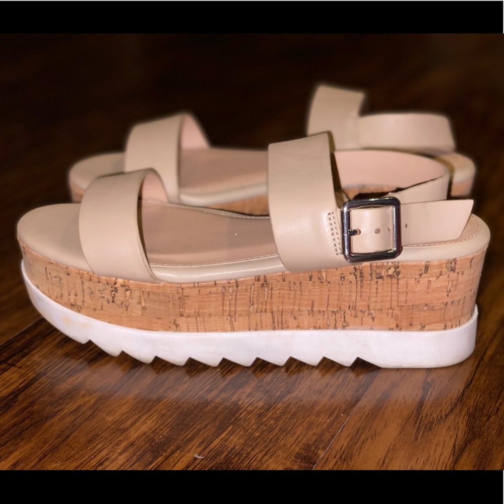 Nude Platform Sandal